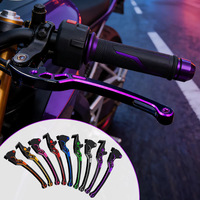 Levier de frein modifié en alliage d'aluminium CNC pour moto, poignée en forme de corne de taureau pour Honda Giorno 125, commande en gros, conception personnalisée disponible