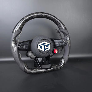 Volant de voiture en fibre de carbone pour <span class=keywords><strong>Audi</strong></span> R8 <span class=keywords><strong>TT</strong></span> Mk2 <span class=keywords><strong>Mk3</strong></span> B8 <span class=keywords><strong>RS</strong></span> TTS TTRs RS3 RS6 RS4 RS5 RS7 A3 D3 A4 A5 A6 C6 A7 A8 A1 Q3 Q5 Q7 - Product Image 1