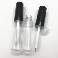 Tube de brillant à lèvres transparent de 8 ml, conteneur vide rond pour mascara et eye-liner, vente en gros