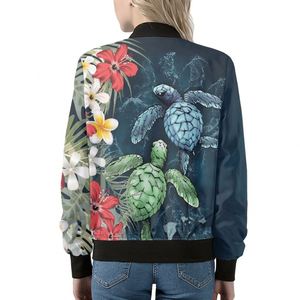 Service OEM vestes pour femmes hiver manteau décontracté polynésien <span class=keywords><strong>tatouage</strong></span> <span class=keywords><strong>tortue</strong></span> sweat à capuche 3D sur l'ensemble imprimé cadeau de noël - Product Image 2