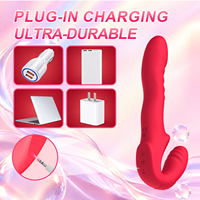 Vibrateur portable sans fil à double tête, stimulateur clitoridien, masseur pour femmes et couples