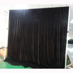 Portable black drapes backdrop stand pipe and drape for wedding drape kit - Product Image 3