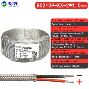 Cable de compensación de termopar tipo K Etype Jtype Ttype Cable de blindaje de metal, Cable de detección de temperatura, Cable de extensión de precisión - Product Image 6