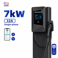GDON BLADE Serie Dreiphasige 7kW 32A Typ 2 Wallbox AC EV-Ladestation