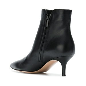 Stivaletti neri con <span class=keywords><strong>tacco</strong></span> con cerniera laterale stivaletti con <span class=keywords><strong>tacco</strong></span> <span class=keywords><strong>basso</strong></span> da ufficio da <span class=keywords><strong>donna</strong></span> con <span class=keywords><strong>tacco</strong></span> gattino Plus Size 2023 - Product Image 3