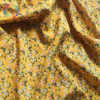 Tela elástica de cuatro vías para vestido, estampado Floral, estilo Country, primavera y verano