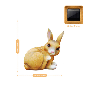Statue de Lapin Solaire Lumineuse pour Pâques – Décoration Extérieure pour Jardin, Patio, Balcon, Cour, Pelouse – Ornement et Sculpture Cadeau de Jardin - Product Image 6