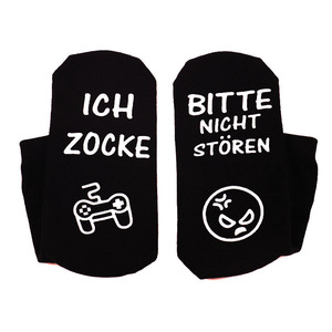 En Existencia, Calcetines de Juego Unisex de Algodón Antideslizantes con Adhesivo, No Molestar, <span class=keywords><strong>Estoy</strong></span> Jugando - Product Image 2