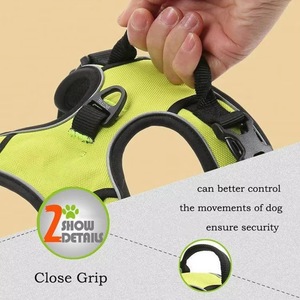 Harnais pour chien souple et réfléchissant, anti-traction, avec poignée et deux attaches pour la laisse, certifié BSCI, marque privée - Product Image 2