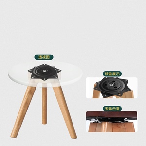 Roue pivotante universelle à demi-roulement à billes en acier pour mobilier, accessoire de canapé, armoire, table basse, support noir moderne - Product Image 1