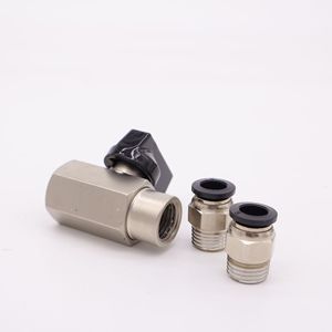 Quick Connector Air Valve Switch 1/4 In Pneumatic Hose Fitting Ball Valve For Compressor Pump Accessories - Product Image 4