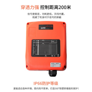 LCCQ600 Single Girder Overhead Crane with CD Chain Electric Hoist Industrial Wireless Remote Control Cable Hoist - Product Image 4