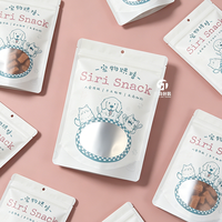 Sachet d'emballage pour friandises pour animaux de compagnie imprimé numériquement en petite série, refermable, avec fenêtre, pour friandises pour chiens et nourriture pour chats