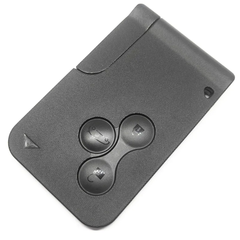 3 बटन स्मार्ट कार्ड के लिए आर-enault क्लियो Megane लोगान 2 3 Koleos दर्शनीय कार्ड का मामला काले रंग की कार कुंजी एफओबी खोल के साथ छोटी सी चाबी