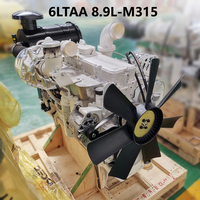 Moteur diesel marin Cumins 6LTAA8.9-M315 8.9L 230kw/1800rpm Ensemble moteur pour bateau marin et générateur diesel avec moteur