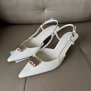 New Arrival Women's Pointed-toe Stiletto Heel Backless <b>Sandals</b>, One-strap Closed-toe Style, Versatile & High-heeled - Product Image 2