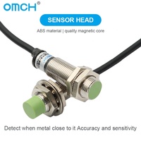 Sensor de Proximidad Inductivo Metálico OMCH, Serie PR08 PR12 PR18 PR30, NPN PNP NO NC Sn, 1.5mm-15mm
