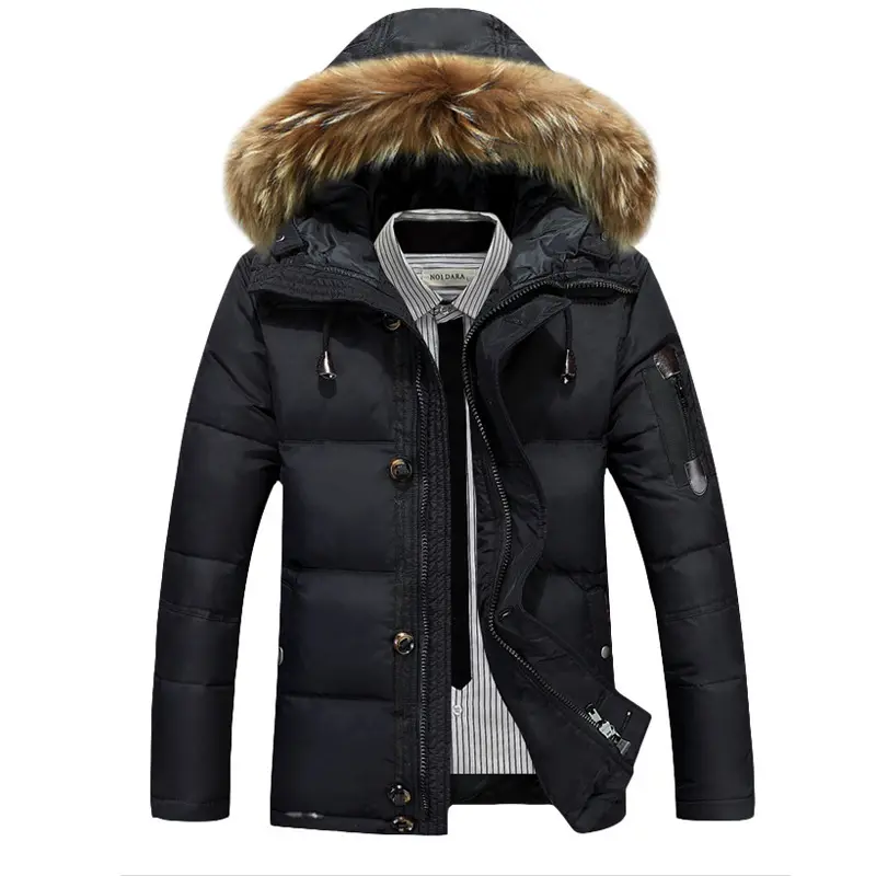 Men's Casual Jacket Fashion Winter Parkas Male Trench Thick Overcoat Jackets Cotton Warm Coats Long-sleeved