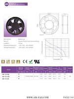 Ventilateur de refroidissement sans balais AM17251HEC EC 172*51MM 115/230V à haut débit d'air (Cfm) pour machines électriques, équipements de laboratoire, fermes et machines industrielles