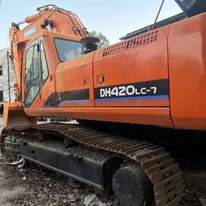 รถขุดตีนตะขาบไฮดรอลิก Doosan Dx420-7 มือสอง ขนาด 42 ตัน จากเกาหลี พร้อมเครื่องยนต์ Doosan วาล์ว Doosan กระบอกสูบ Doosan PLC เกียร์บ็อกซ์ ปั๊ม และลูกปืน - Product Image 1