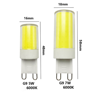Sâu Dimmable G9 <span class=keywords><strong>COB</strong></span> 5W 7W ac120v dẫn gốm Ngô Ánh sáng thay thế 45W <span class=keywords><strong>60W</strong></span> Halogen đèn trắng ấm cho nhà Spotlight bóng đèn - Product Image 3