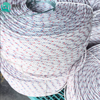 Cordon en polypropylène torsadé blanc 1/4 po, flottant, résistant aux UV et à l'huile, imperméable et résistant aux produits chimiques pour quai de bateau marin