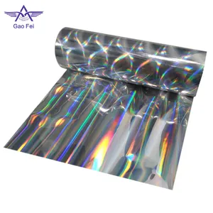 Pilier personnalisé arc-en-ciel motif imprimable métallisé film d'hologramme pour le papier thermique et humide stratification holographique film film laser