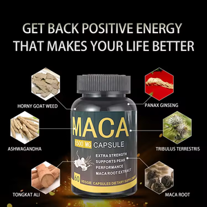 Maca Man <span class=keywords><strong>Power</strong></span> <span class=keywords><strong>Plus</strong></span> suplemen Herbal kapsul untuk pria dukungan energi Korea ekstrak Ginseng merah Maca akar Boots pembesar - Product Image 2