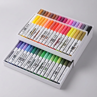 Marqueurs acryliques STA sans saignements, qualité supérieure, pointe pinceau souple, ensembles de marqueurs permanents imperméables pour projets DIY