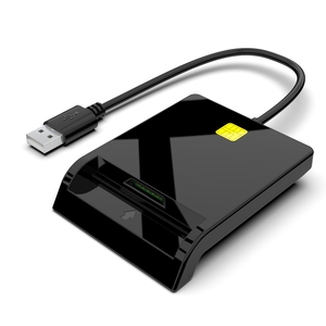 Lector de cajero automático EMV USB acceso común de crédito lector de tarjeta inteligente con software - Product Image 1