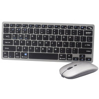 Set Mouse Keyboard Gaming Nirkabel 78-Tombol Portabel Aksesori Komputer yang Dapat Diisi Ulang