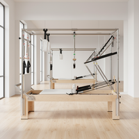 Appareil de Pilates professionnel en bois pour exercices corporels : Reformer et Cadillac