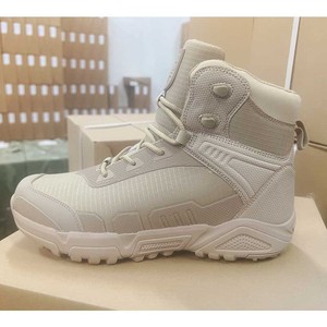 DSF49 AS33 Mesh Tactical <b>Boot</b> Light Gray Breathable Outdoor All Seasons High Top <b>Hiking</b> Shoe - Product Image 1