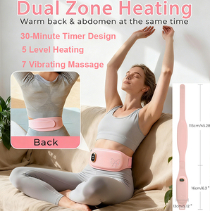 Cinturón Térmico Inalámbrico con Pantalla LED - Calor Doble Cara Delantera/Trasera para Cólicos Menstruales y Alivio del Dolor de Espalda, 7 Modos de Masaje - Product Image 2