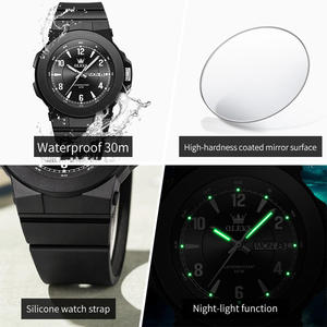 5681 OEM Custom logo Classic Waterproof Student Young Calendar <b>Watch</b> <b>Rubber</b> Strap Sports Luxury Quartz <b>Watch</b> for Man - Product Image 5