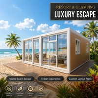 Villa de luxe à vue panoramique sur la mer, maison extensible à double aile pour l'hébergement de type boutique dans les complexes hôteliers de plage