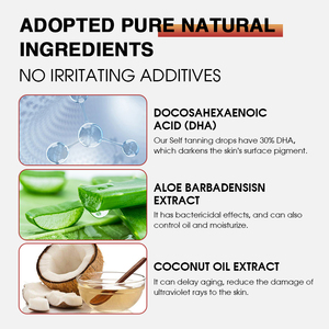 Aceite Bronceador DHA al por Mayor, Orgánico, Vegano, con Aloe Vera y Péptidos <span class=keywords><strong>de</strong></span> Coco, Sin Sulfatos, Hidratante, Autobronceador - Product Image 2
