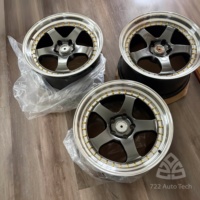 722Auto Jantes forgées noires polies à deux pièces, à déport profond, 20, 21, 22 pouces, 5x112, 5x120 pour Rolls Royce Wraith