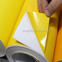 Rollos de vinilo de PVC, pegamento negro imprimible, material de vinilo publicitario Premium, rollo de vinilo de corte de Color