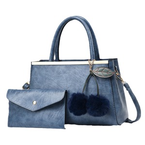 <b>Top</b> Quality PU Leather Handbags Ladies Large Capacity Tote Bags Solid Color Single Shoulder Crossbody Bags for Mother's Gift - Product Image 2