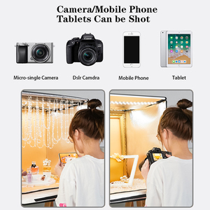 Boîte à lumière pliable pour studio photo avec anneau lumineux LED, tente de prise de vue, 5 fonds <span class=keywords><strong>en</strong></span> PVC pour photographie, bijoux, cosmétiques, boîte à lumière douce - Product Image 4