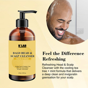 Nouvel Arrivage : <span class=keywords><strong>Shampoing</strong></span> Capillaire pour Tête Chauve, Soin du Cuir Chevelu à l'Huile d'Arbre à Thé, Spécial Hommes - Product Image 4