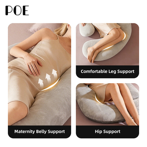 Almohada de Soporte Ergonómico para Embarazadas, de Terciopelo de Cristal 100%, Forma Irregular, para Masaje, Venta al Por Mayor de Fábrica - Product Image 3