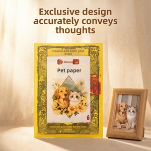 Cérémonie d'adieu pour animaux de compagnie Mingbi : Cercueil funéraire pour chien Xiao Mao, sept objets funéraires en papier brûlé, Zhejiang Thousand Tons, pour l'adieu des animaux de compagnie. - Product Image 1