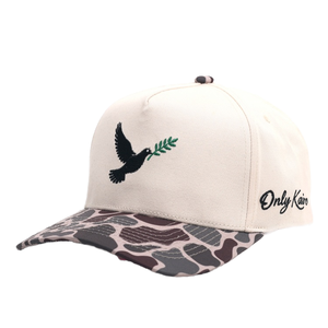 Casquette Snapback Structurée 5 Panneaux en Toile OEM de Haute Qualité, Bicolore, Style Hip Hop, pour l'Extérieur, avec Visière Camouflage, Chapeau de Golf A-Frame - Product Image 1