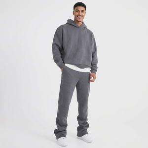 Conjunto Deportivo de Sudadera con Capucha y Pantalones Jogger Unisex de Alta Calidad, Lavado Ácido, Estampado 2 en 1, Algodón Pesado, Oversize, Colección 2026 - Product Image 1