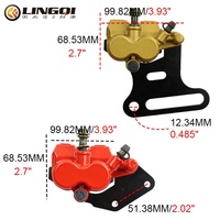 Étrier de frein à disque durable pour Pit Dirt Bike, étrier de frein hydraulique arrière pour Pit Dirt Bike Kid Mini Quad ATV Buggy