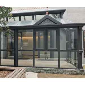 アルミニウム合金ガラスルームテラス屋外ルーフシェードハウスカスタマイズされたアルミニウムガラスシンプルなデザイン - Product Image 5