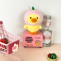 Peluche mignonne et adorable Fruit Story, poupée chapeau de fruit, porte-clés