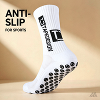 Chaussettes de sport professionnelles pour hommes, mi-mollet, antidérapantes, avec semelle en caoutchouc, chaussettes d'entraînement épaisses en tissu éponge pour le basketball et la course à pied